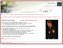 Tablet Screenshot of cars-erding.de